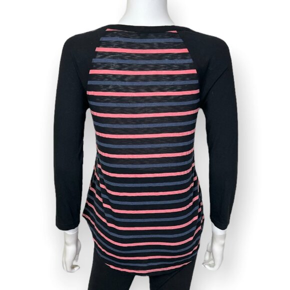 Anthropologie Splendid Mediterranean Striped Henley Top - sz XS - Picture 6 of 9